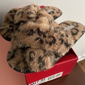 Kelly & Katie Leopard Slippers